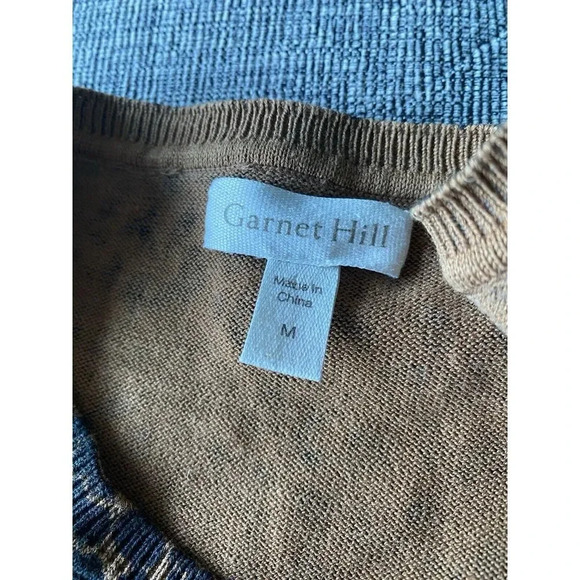 Garnet Hill Leopard Print Silk & Cotton oversized top  Size - M - Picture 3 of 6